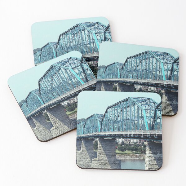 Item preview, Aged Walnut Street Bridge Art Print - Chattanooga, TN Landmark designed and sold by FraireDesign.