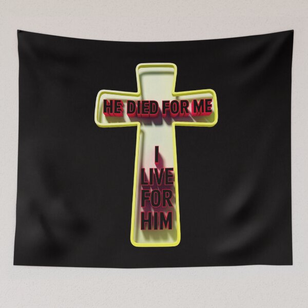 Item preview, He Died for Me, I Live for Him: A Powerful Expression of Faith and Devotion designed and sold by elynne9.