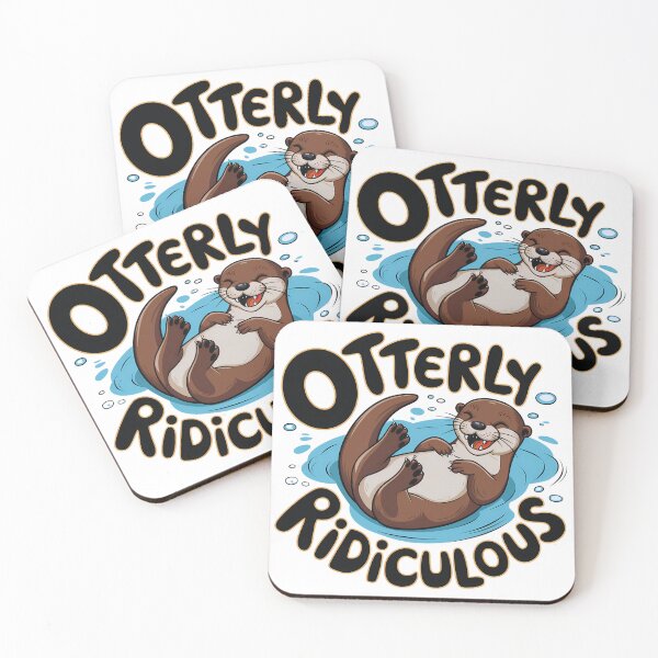 Item preview, Otterly Ridiculous - Witty Animal Pun Design designed and sold by Vistone.