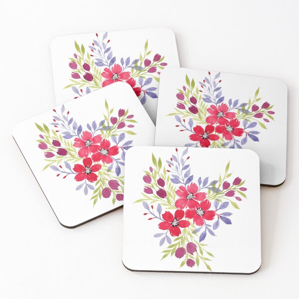 Item preview, Red Floral Pattern designed and sold by Orly Fuchs Galchen.