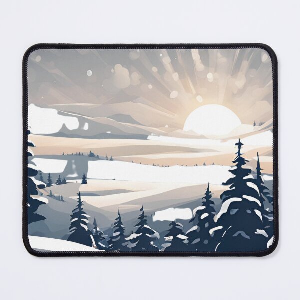 Item preview, Winter Landscape Logo – Snowy Mountains & Cozy Winter Atmosphere, winter, funny, gifts, you, designed and sold by Ewelina Niemiec.