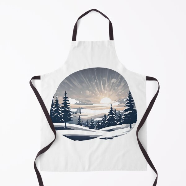 Item preview, Winter Landscape Logo – Snowy Mountains & Cozy Winter Atmosphere, winter, funny, gifts, you, designed and sold by Ewelina Niemiec.