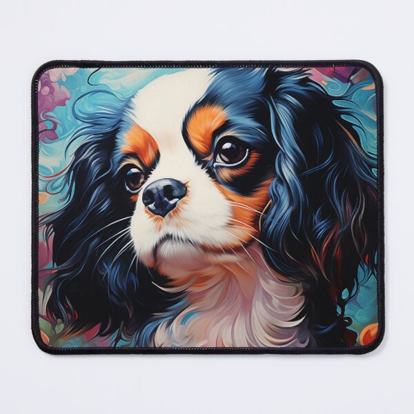Item preview, Cavalier King Charles Spaniel in flowers designed and sold by PetsArt.
