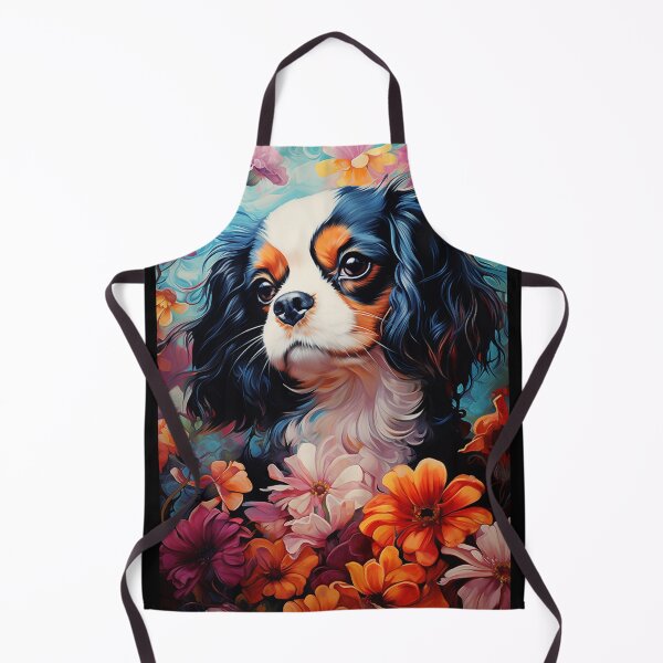 Item preview, Cavalier King Charles Spaniel in flowers designed and sold by PetsArt.