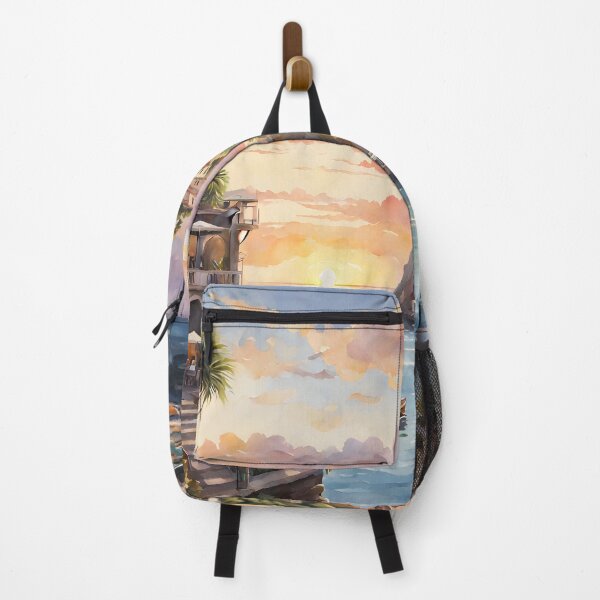 Item preview, Sorrento: Watercolor Sunsets, Italy's Coastal Beauty Shines designed and sold by LSVart.