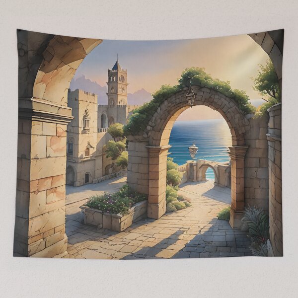 Item preview, Rhodes Reverie: Sunset Archway Charm designed and sold by LSVart.