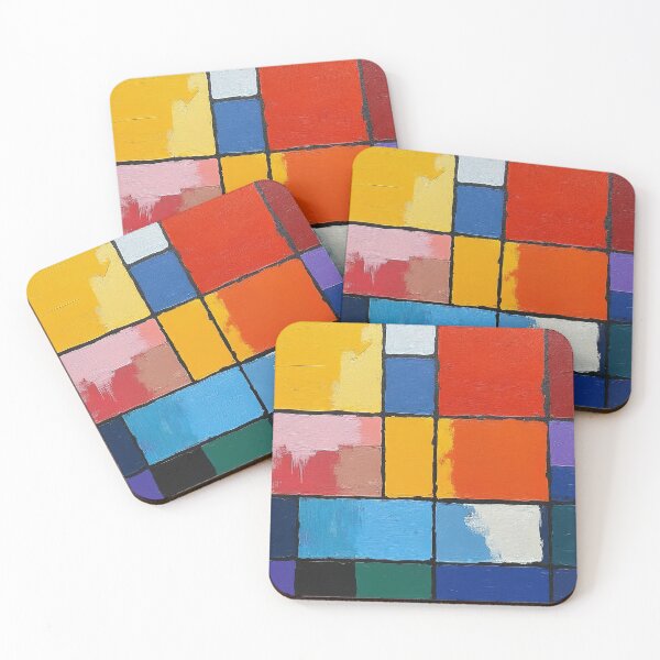Item preview, Wassily Kandinsky Squares Composition designed and sold by maniacfitness.