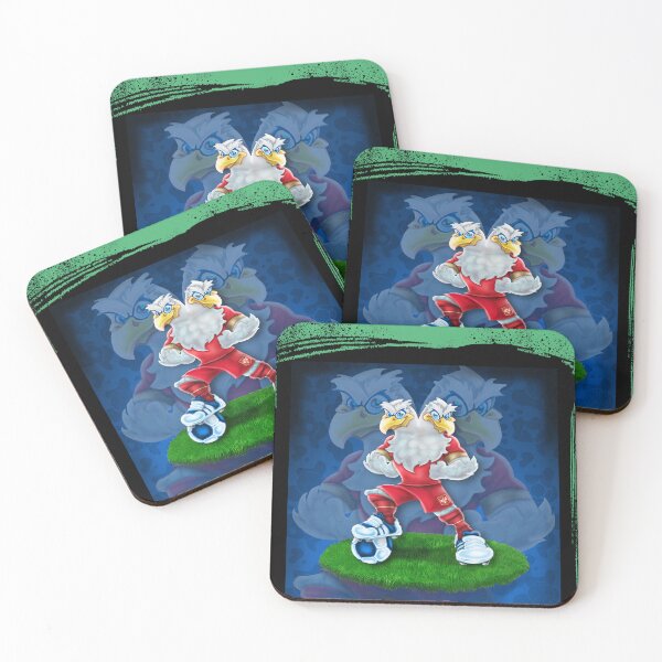 Item preview, The double-headed eagle is the stylized mascot of the Serbian national football team designed and sold by Dimisbarbarian.