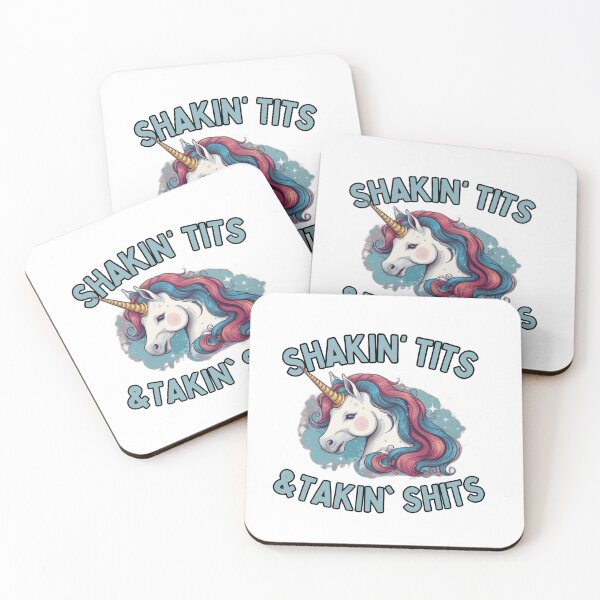 Item preview, Shakin Tits and Takin Shits - Funny Unicorn Lovers designed and sold by ZACK ART.