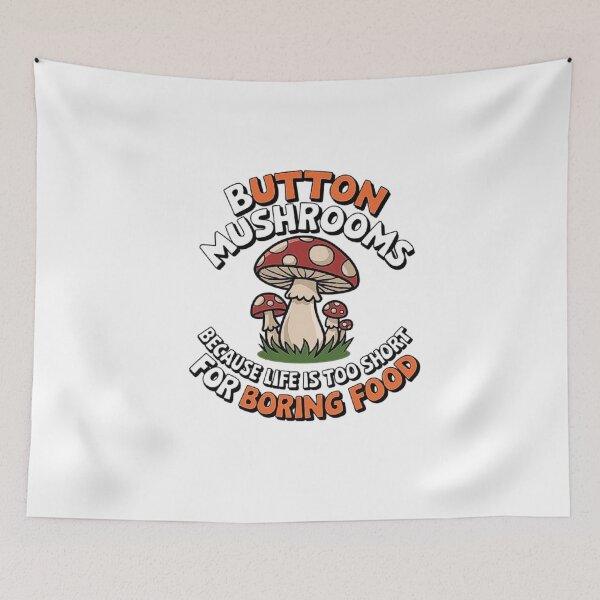 Item preview, Funny Button Mushroom Design for Food Lovers designed and sold by love3617.