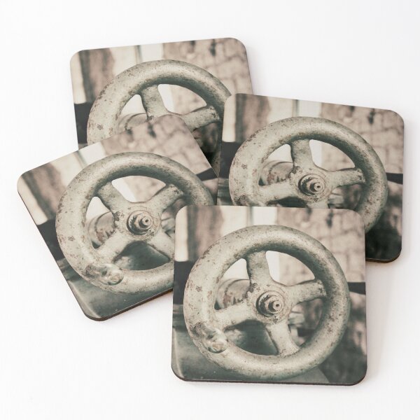 Item preview, 50s Green Industrial Train Machinery Art Print - Rustic Farmhouse Charm designed and sold by FraireDesign.