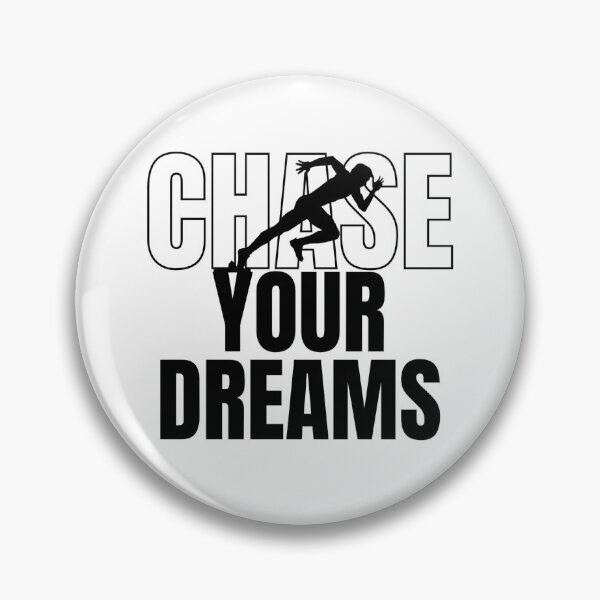 Item preview, CHASE YOUR DREAMS - black and white - motivational/ inspirational quotes designed and sold by TishCO.