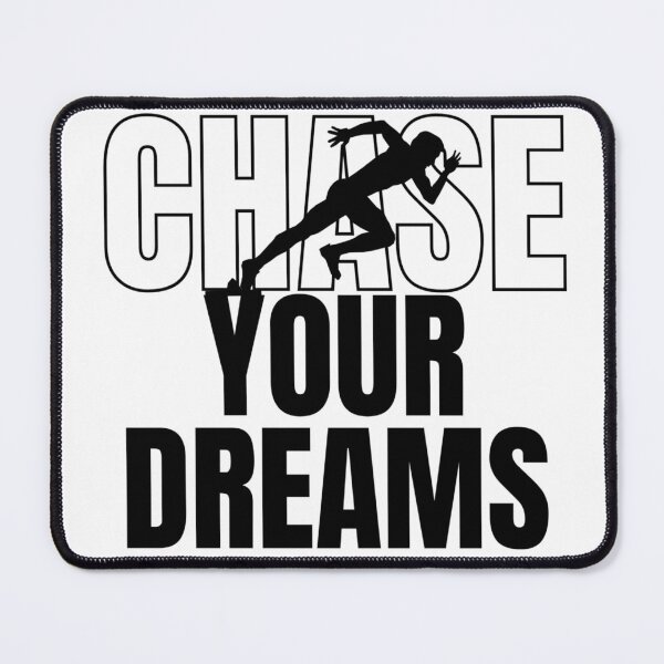 Item preview, CHASE YOUR DREAMS - black and white - motivational/ inspirational quotes designed and sold by TishCO.
