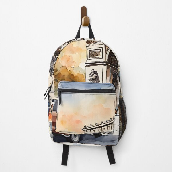Item preview, Arc de Triomphe: Watercolor Sunset in Paris designed and sold by LSVart.