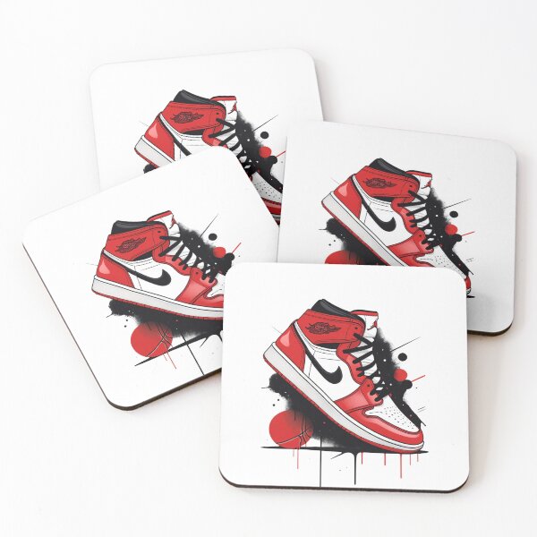 Item preview, Red and White Basketball Sneakers Art - Streetwear Vibes designed and sold by PRIME4YOU.
