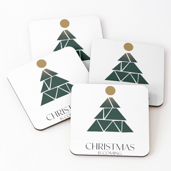 Item preview, Modern Geometric Christmas Tree Minimalist Art designed and sold by ZetaDream.