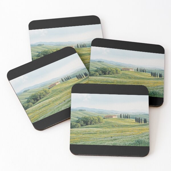 Item preview, Rolling Hills and Cypress Trees Landscape - Nature Photography designed and sold by regnumsaturni.
