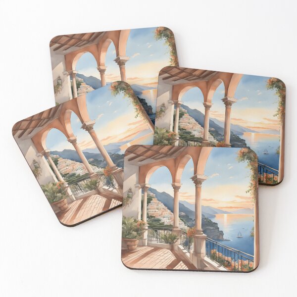 Item preview, Positano Archway: Ocean Sunset View designed and sold by LSVart.