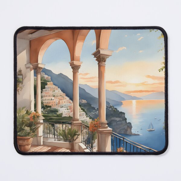 Item preview, Positano Archway: Ocean Sunset View designed and sold by LSVart.