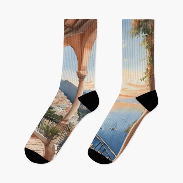 Item preview, Positano Archway: Ocean Sunset View designed and sold by LSVart.