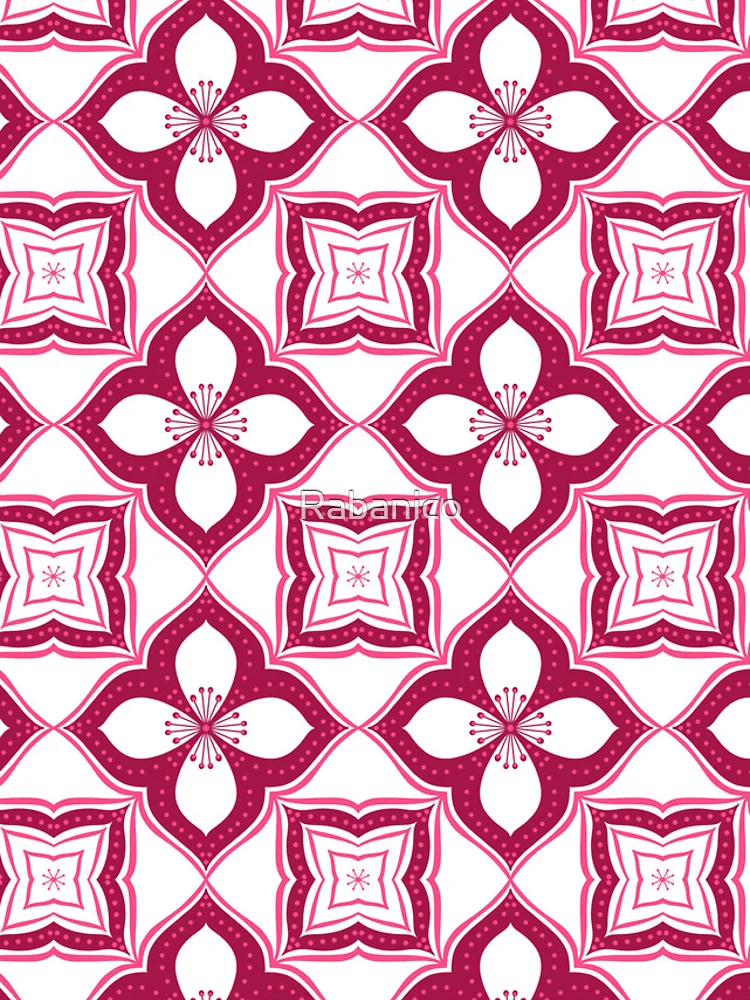 Thumbnail 4 of 4, iPhone Case, Pink Tile designed and sold by Rabanico.
