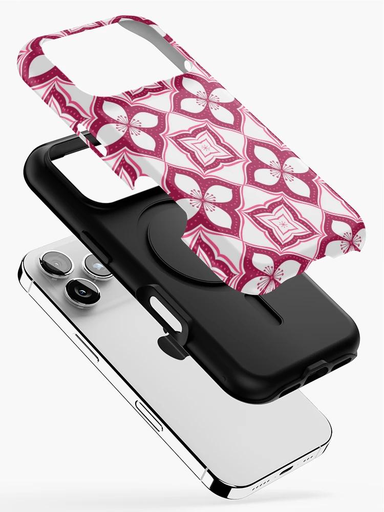 Thumbnail 2 of 4, iPhone Case, Pink Tile designed and sold by Rabanico.