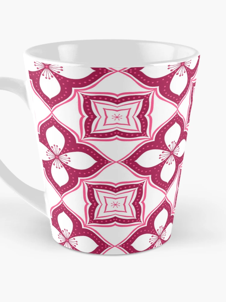 Thumbnail 3 of 4, Coffee Mug, Pink Tile designed and sold by Rabanico.