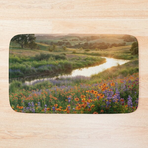 Item preview, Sunset Over Wildflower Meadow Landscape - Nature Photography designed and sold by regnumsaturni.