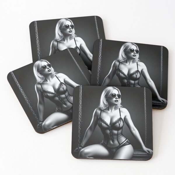 Item preview, Copie de Copie de Woman, blonde, black, white red designed and sold by Dan9010.
