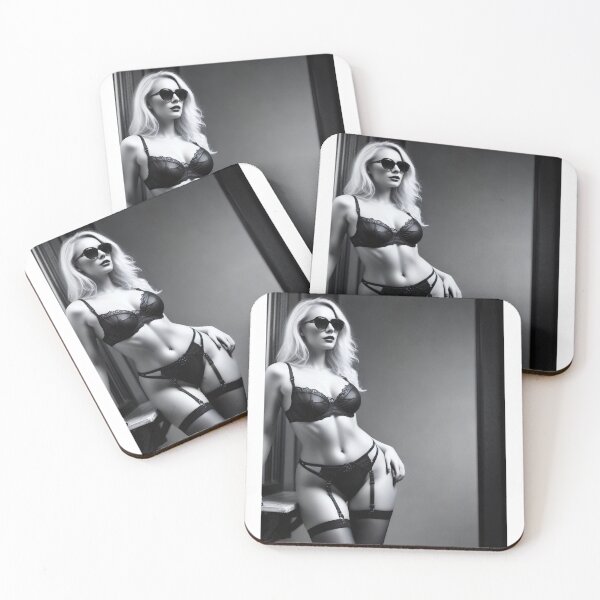 Item preview, Copie de Copie de Woman, blonde, black, white red designed and sold by Dan9010.
