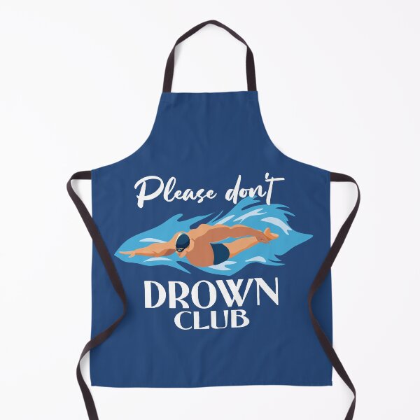 Item preview, Please dont drown club funny swimmer swimming freestyle designed and sold by Colorfulman.