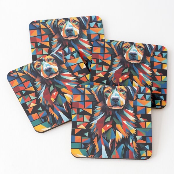 Item preview, Geometric Canine Vibrance designed and sold by Mirrafoto.