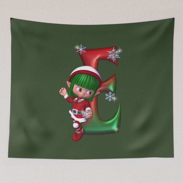 Item preview, Christmas Elf with E designed and sold by Marialen.