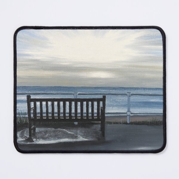 Item preview, Southwold Beach Bench at Sunrise Painting designed and sold by Tom Crittenden.