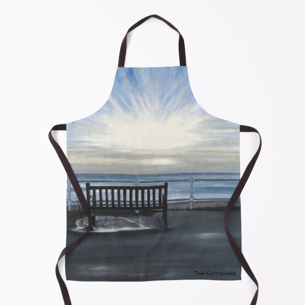 Item preview, Southwold Beach Bench at Sunrise Painting designed and sold by Tom Crittenden.