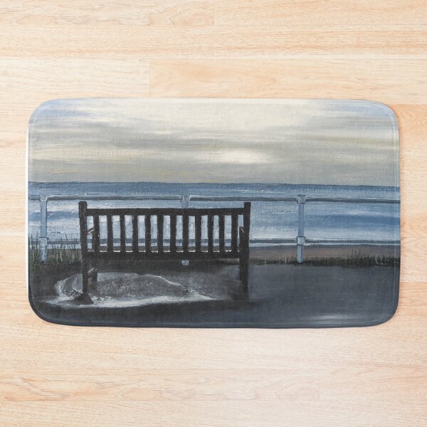 Item preview, Southwold Beach Bench at Sunrise Painting designed and sold by Tom Crittenden.