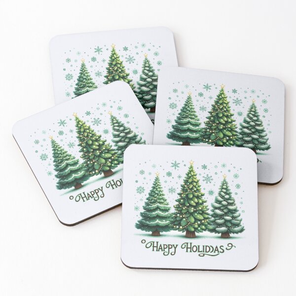 Item preview, Christmas Tree Happy Holiday designed and sold by Nanthanon.