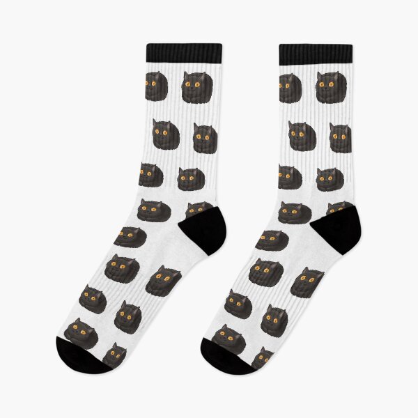 Item preview, Pixelart Bombay Cat Socks (White) designed and sold by bobobox.