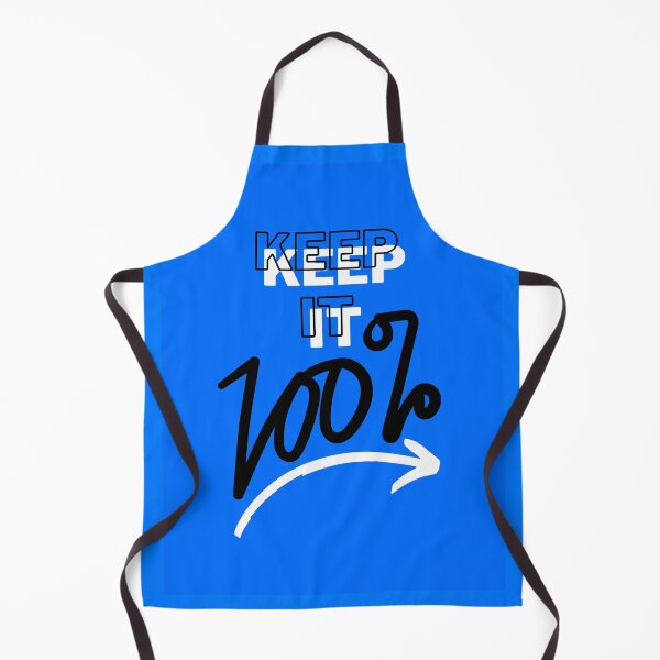 Item preview, KEEP IT 100% - blue - motivational/ inspirational quotes designed and sold by TishCO.