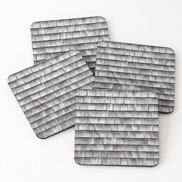 Item preview, A wall of wood shingles designed and sold by Claude Laprise.