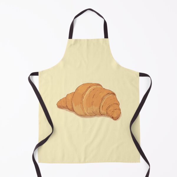Item preview, Golden Butter Croissants in Pastels Comic Style Illustration designed and sold by MadeByHaresShop.
