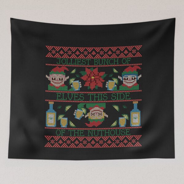 Item preview, Jolliest Bunch of Elves this Side of the Nuthouse designed and sold by S Diaz.