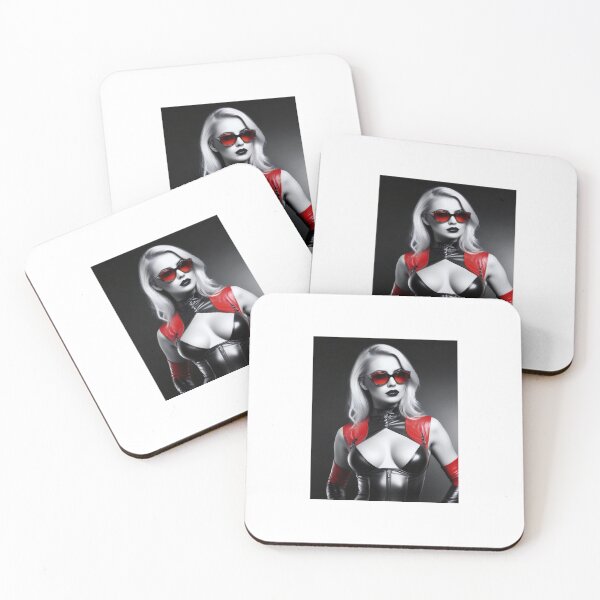 Item preview, Copie de Copie de Copie de Copie de Copie de Copie de Copie de Woman, blonde, black, white red designed and sold by Dan9010.