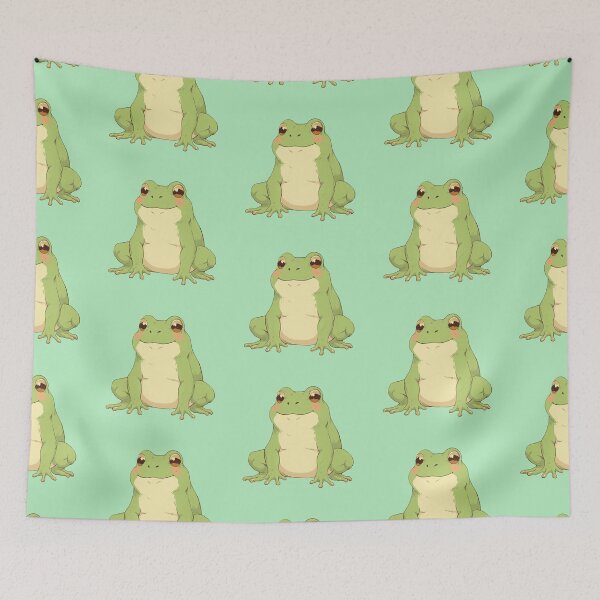 Item preview, Chubby Frog's Cheery Smile in Pastel Mint Comic designed and sold by ShroomForge.