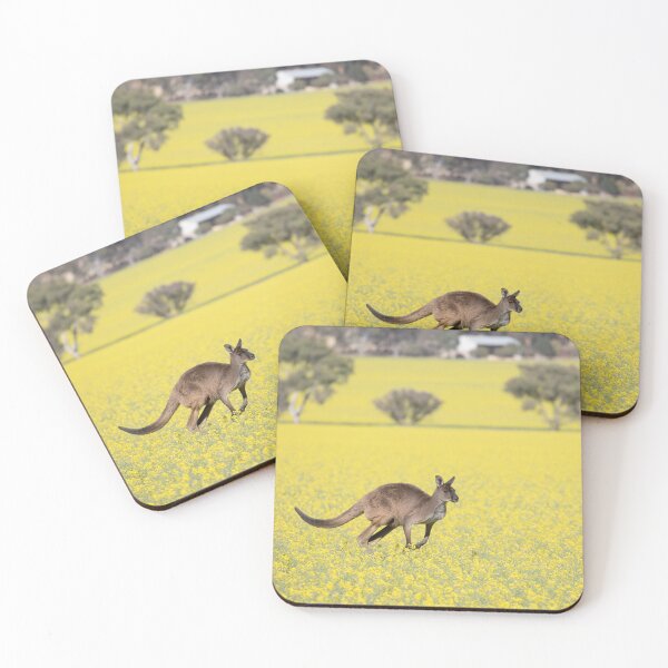 Item preview, Kangaroo in canola field  designed and sold by terryhewitt.