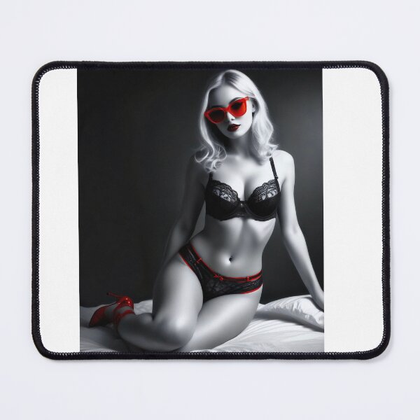 Item preview, Copie de Copie de Copie de Copie de Copie de Copie de Copie de Copie de Copie de Woman, blonde, black, white red designed and sold by Dan9010.