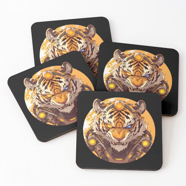 Item preview, Cyber Tiger // Aesthetic Tiger // Cool Animal // Cyber Animal // Future Animal Art // Animal Warrior // Cyber Week  designed and sold by SMARTKIT  DESIGNAGENCY.