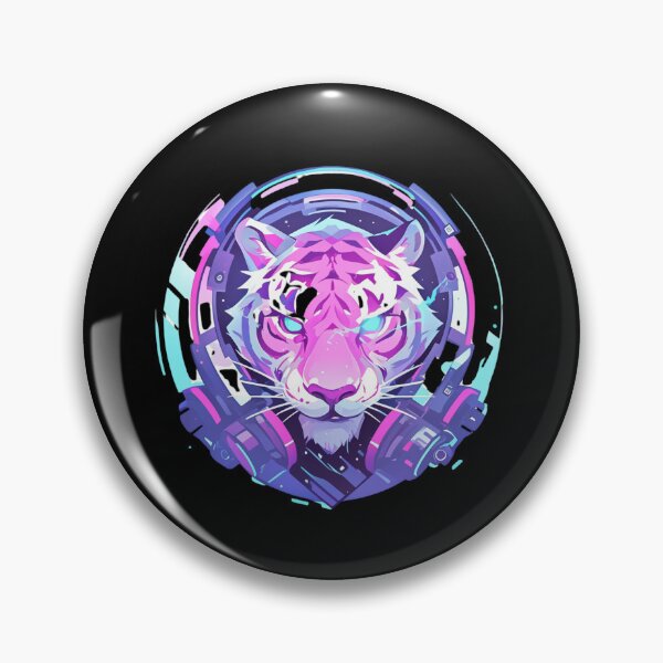 Item preview, Cyber Tiger // Aesthetic Tiger // Cool Animal // Cyber Animal // Future Animal Art // Animal Warrior // Cyber Week  designed and sold by SMARTKIT  DESIGNAGENCY.