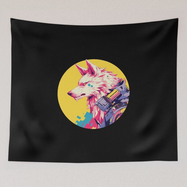 Item preview, Cyber Wolf // Aesthetic Wolf // Cool Animal // Cyber Animal // Future Animal Art // Animal Warrior // Cyber Week  designed and sold by SMARTKIT  DESIGNAGENCY.