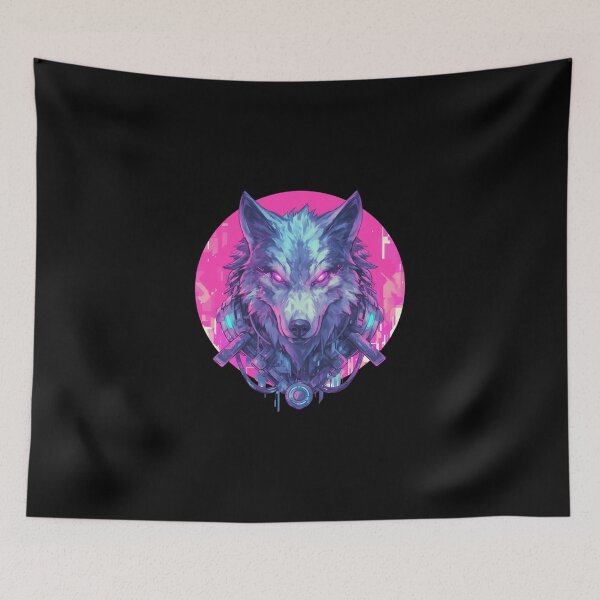 Item preview, Cyber Wolf // Aesthetic Wolf // Cool Animal // Cyber Animal // Future Animal Art // Animal Warrior // Cyber Week  designed and sold by SMARTKIT  DESIGNAGENCY.